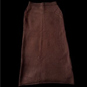 Zara Chocolate Brown Pencil Skirt